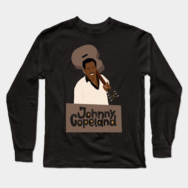 Johnny 'Clyde' Copeland - Blues Legend Tribute Long Sleeve T-Shirt by Boogosh